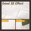 Art3d 30 Pcs 3D Foam Brick Wall Panels, White