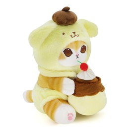 CNAANA Kawaii Shark Cat Plush Toy Stuffed Animal Doll, Soft Pillow for Boys & Girls (Shark cat, 11.8in)