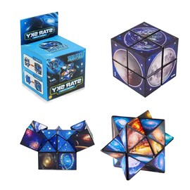 Magic Star Cube,2 in 1 Magic Cube,Infinity Cube,Toy Gifts for Boys and Girls,3D Puzzle Cube Game for Kids and Adults Stress Relief Gift