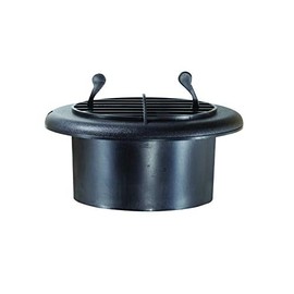 RV Designer H815 Provent Dampened Vent - Black,4 Inch
