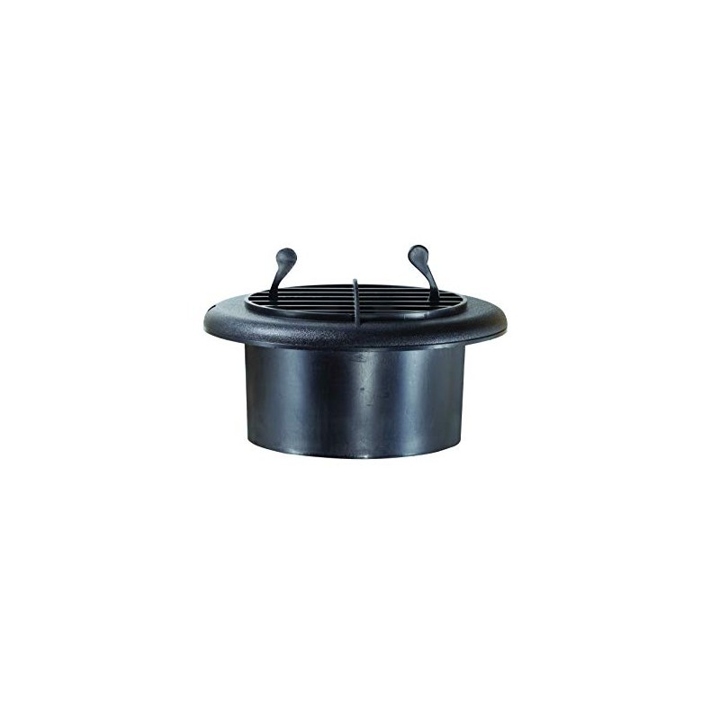 RV Designer H815 Provent Dampened Vent - Black,4 Inch