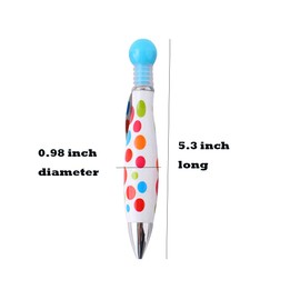 4 Piece Fat Pen For Arthritis Large Big Grip Cute Ballpoint Pen Novelty Pen With Clip Blue Ink 0.7 mm Point Cute Pen For Kids Smooth Writing