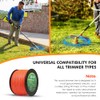 Premium Heavy Duty Weed Eater String - 837ft Orange Trimmer