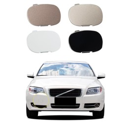 Goholy Car Front Bumper Tow Hook Cover Compatible with Volvo S80 2007 2008 2009 2010 2011 2012 Trailer Cover Cap 30655115 39870061 Small Lid Towing Eye Cap Unpainted Right Passenger Side
