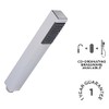 Nuie PK329 Accessory Modern Bathroom Shower Square Brass Handset, Chrome