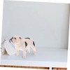 CIYODO 2pcs Realistic Bulldog Figurines Dog Models Dog Figures Adorable