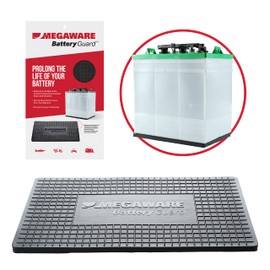 Megaware - BatteryGuard Protector - Great for Boats, RVs, Semi Trucks, and Off-Road Vehicles - Shock and Vibration Absorber - Fits 31 Group Batteries (12.75 x 6.88 x 0.375 In)