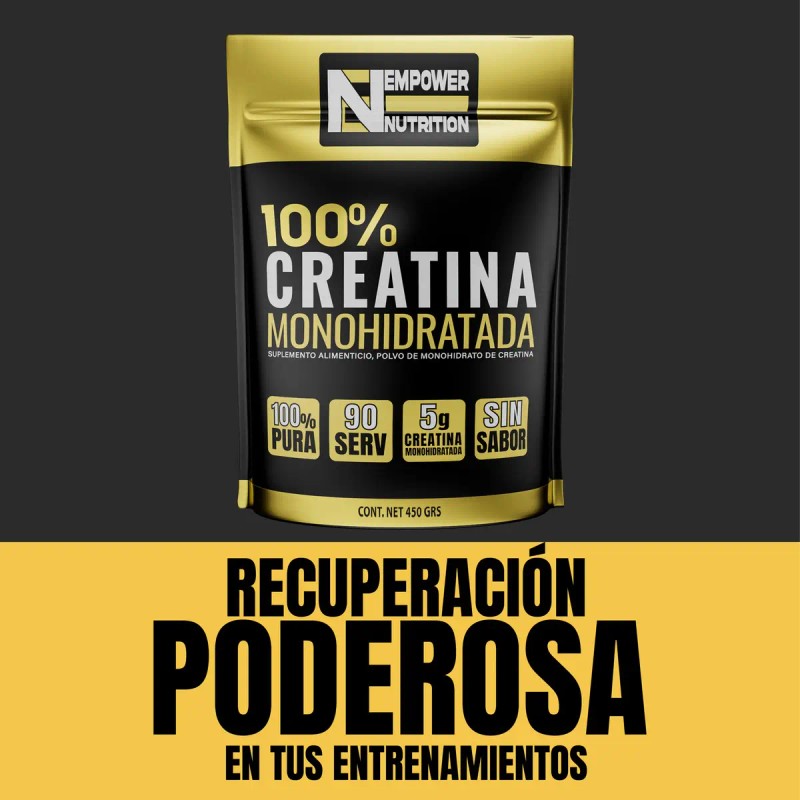 Empower Creatina Monohidratada 100 Pura 450g Servicios Sabor Alta Pureza
