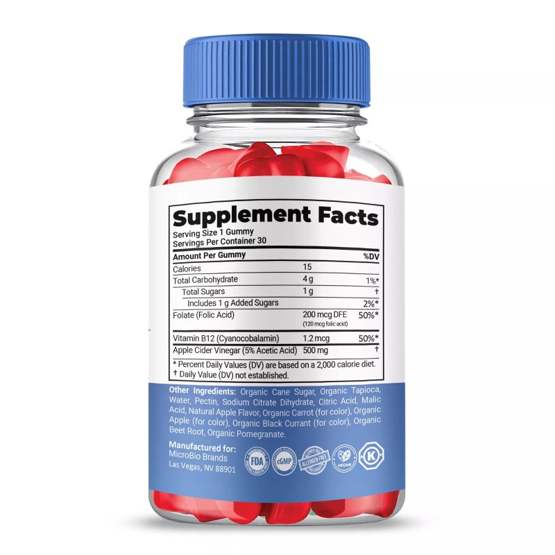 MicroBioBrands Keto ACV Gummies, MicroBio Brands + ACV Max Strength