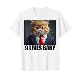 Cat Trump 9 Lives Baby Men Women T-Shirt