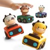 Press & Go Car for Toddlers 1-3, Baby Animal Racing