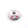Pebble | Handmade Friendly Doughnut Rattle - White | Crochet