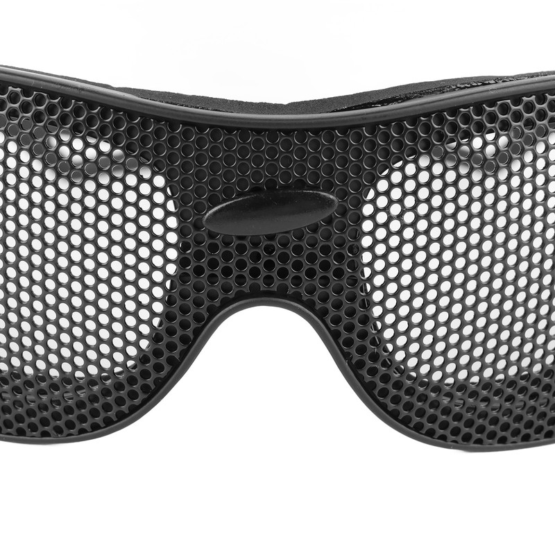 Windproof Goggles Breathable Impact Resistance Iron Mesh Pattern Protective Glasses