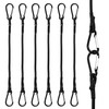 Brelet Set of 4 Elastic Tensioners with Carabiner, 60 cm,