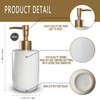 Liquid Soap Dispenser for Bathroom with Gold Pump，Dish Soap Dispenser