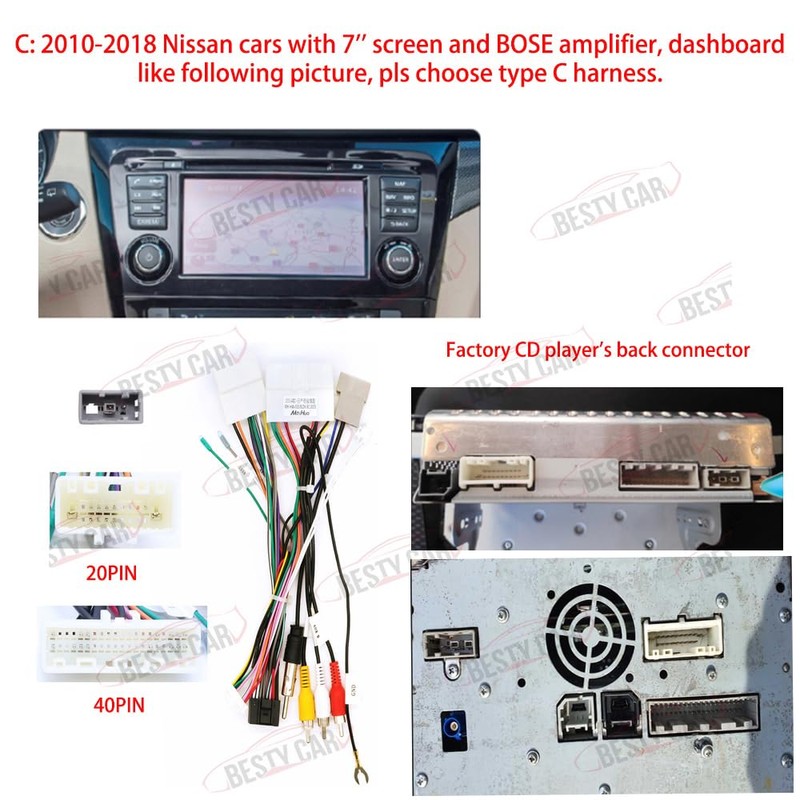 16pin Car Stereo Radio Power Wiring Harness with Canbus Box