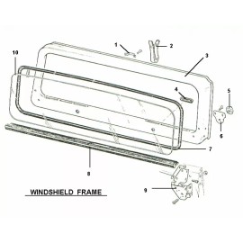 ALL STATE 4WD WINDSHIELD FRAME COWL & GLASS SEALS 1976-1986 JEEP CJ5 CJ7 CJ8 - BRAND NEW SEALS