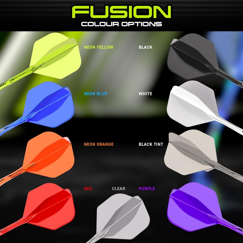 WINMAU Darts Fusion Integrated Flight & Shaft System - No.2