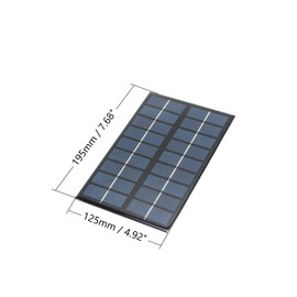 Fielect Mini Solar Panels 9V 3W Small Solar Panel Charger Polysilicon Solar Epoxy Cell Charger DIY Solar System Kit, 195x125mm