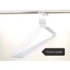 DODIN HOME 10 White Wire Hangers Space Saving Metal Coat