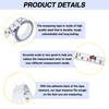 2 Pack Self-Adhesive Measuring Tape, 78 Inch/200cm Steel Peel &
