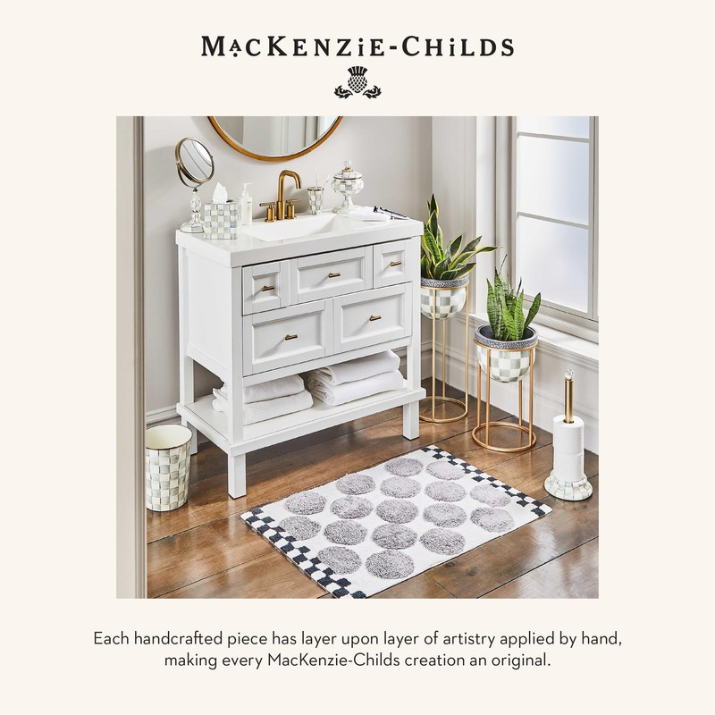 MACKENZIE-CHILDS Waste Bin, Decorative Bedroom Trash Can or Bathroom Trash