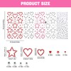 Selbstklebende Gesichts-Rhinestones Mit Stern- Und Herz-Designs, Festival-Haarglitzer, Rave-Accessoires, Gesichtsschmuck FüR