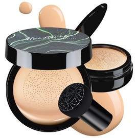 Allphv CC Cream Air Cushion Base de Maquillaje CC Cream Cabeza de Seta Corrector Hidratante Impermeable Oil Control Maquillaje Larga Duración (Natural)