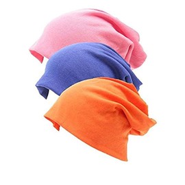 FAIRYRAIN 2 Pack Women's Elegant Scarf Pre Tied Scarf Cap Bone Bonnet Chemo Hat Turban Headscarf Headwrap, Colour: 2