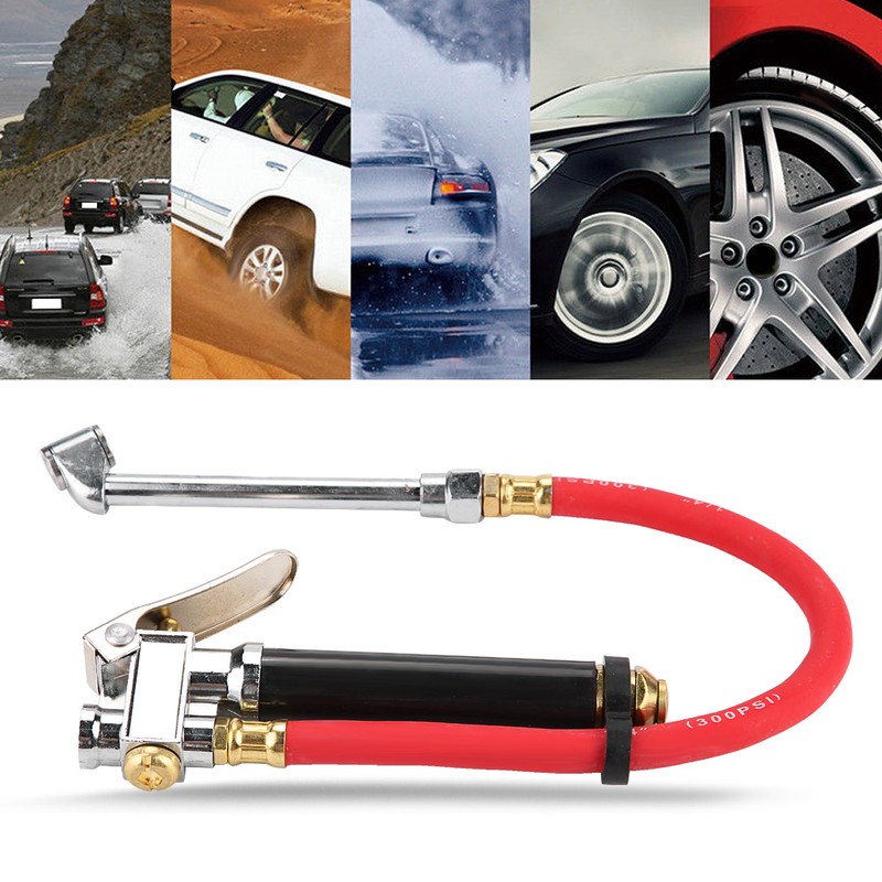 Handheld Car Air Tire Pressure Filler Fill Inflator Gauge Dual