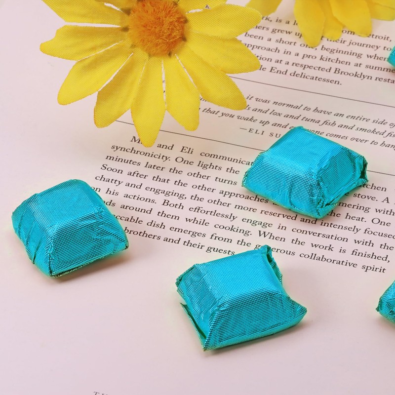 PPhtony Foil Candy Wrapper 100Pcs 6x6 Inch Aluminum Chocolate Bar