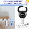 4-Pack White Adjustable Heavy Duty Cabinet Legs (8-12cm) | Non-Slip,