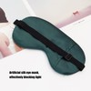 SWYSGS Sleep Mask 1Pack Silk Eye Cover，1 Pair of Earplugs