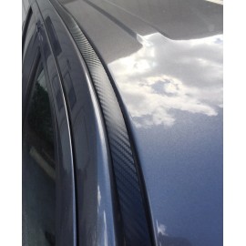 Automotive Authority For 2014-2021 TOYOTA TUNDRA BLACK CARBON FIBER ROOF TOP TRIM MOLDING KIT