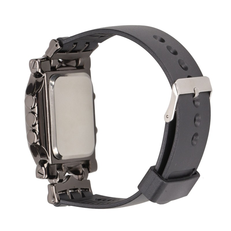 Men's LED Watch Classic Fashion Men's Rectangular Watch with Binary