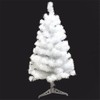 Artificial Christmas Tree with Plastic Stand Holder Base, 90cm/3-feet, White