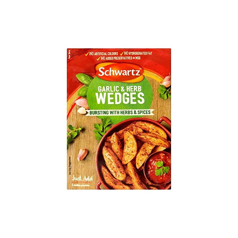 Schwartz Pot Garlic & Herb Wedges 38g