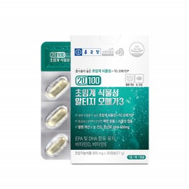 Chong Kun Dang Supercritical RTG vegetable omega 3 with low vinyl content DHAEPA Omega RTG 30 capsules 2 bottles Healthy diet market partner Healthy diet / 비닌내 적은 초임계알티지식물성오메가3 DHAEPA 오메가RTG 30캡슐 2병 건강다이어트마켓 협력사 건강다이어