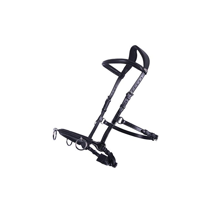 QHP Cavesson Leather, Size: WB, Colour QHP: Black