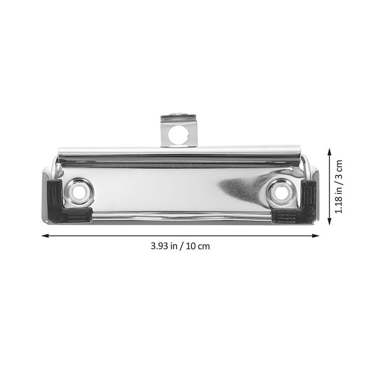MAGICLULU Set of 10 Metal Clipboard Clips with Rubber Grip