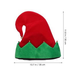 SOLUSTRE 2pcs Elf Hat Costumes for Adults Kids' Costumes Elf Cap Xmas Party Hat Child Christmas Winter Hat