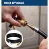 CALPOSE Propane Regulator with Quick Connect Fittings and ON/Off Valve