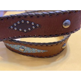 Unbranded Western Genuine Leather Belt Size XL 40” to the 3rd Hole