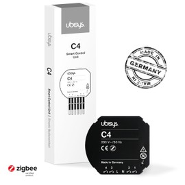 ubisys Zigbee Control Unit C4: Wireless Control Unit for Retrofit - Connect with other ubisys components to control lights, blinds or other consumers in your smart home.