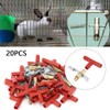 20Pcs Rabbit Drinking Nipple, Automatic Bunny Water Nippler Watering System,
