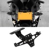 KIMISS Soporte de Placa de matrícula de Motocicleta Kit, Soporte