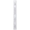 Q-Connect Ruler Shatterproof 300mm Clear (Inches on one side and