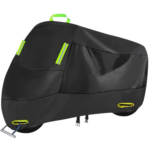 Motorcycle Cover All Season, Outdoor Storage Moped Covers, All-Weather Universal