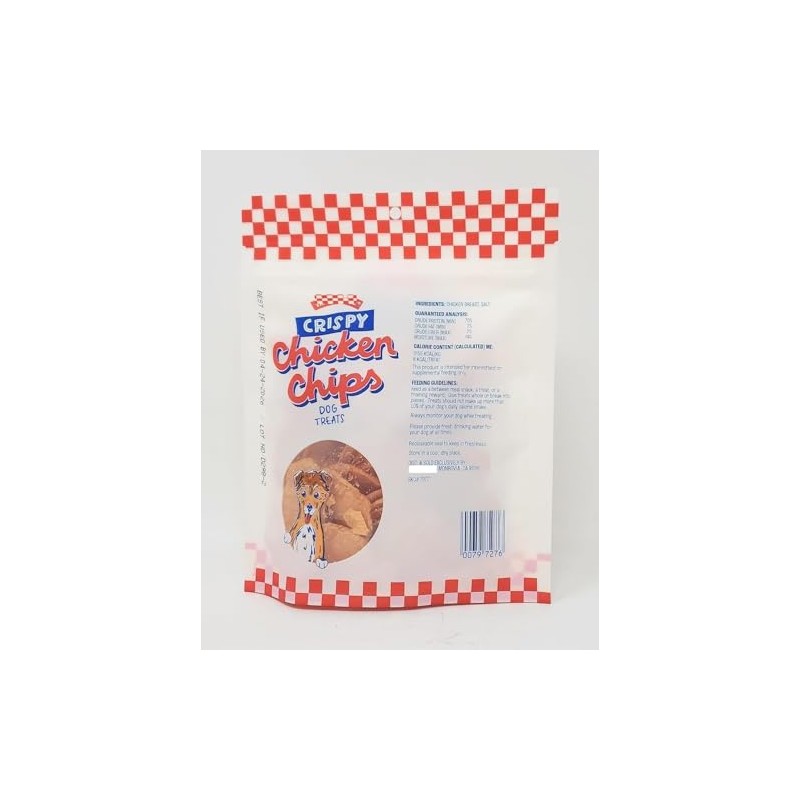 Trader J's Crispy Chicken Chips Dog Treats, 99% Chicken Breast,