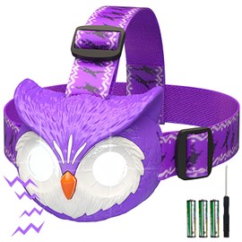 COSOOS LED Headlamp for Kid, Sound & Mute Mode, Outdoor Toy Head Lamp Flashlight for Girls, Boys, Toddler,4oz Lightweight Headlight for Camping,Christmas Gift Stocking Stuffer-Battery Included